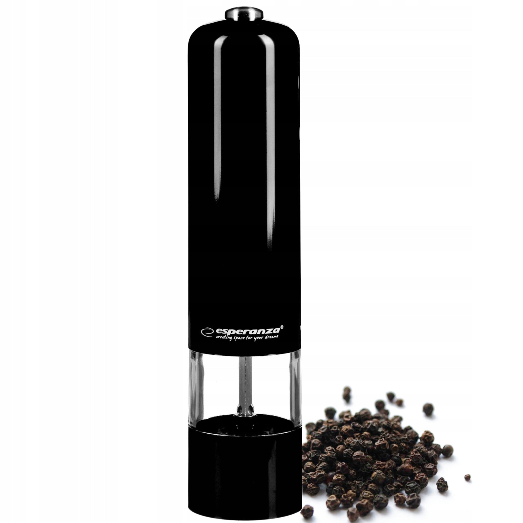 Salt and Pepper Grinder Set Electric Black White Led Set Manufacturer code bk/wh