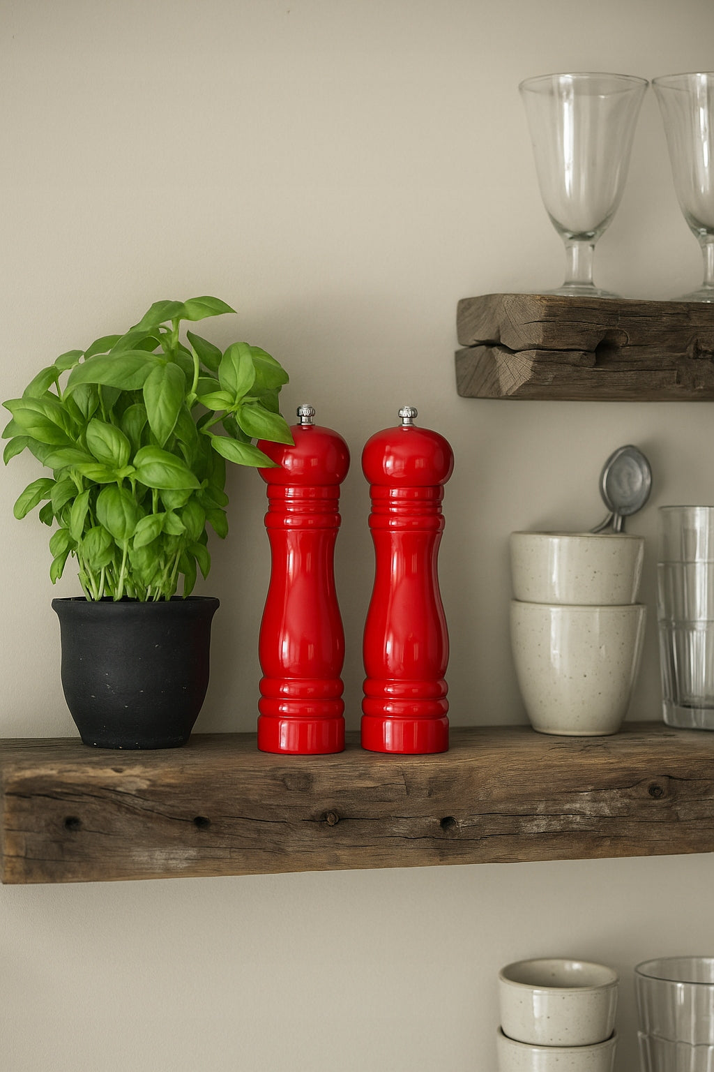 Salt and Pepper shaker Red Grinders 2pcs Salt/Pepper IB Laursen Scandi Manufacturer code 5709898381158