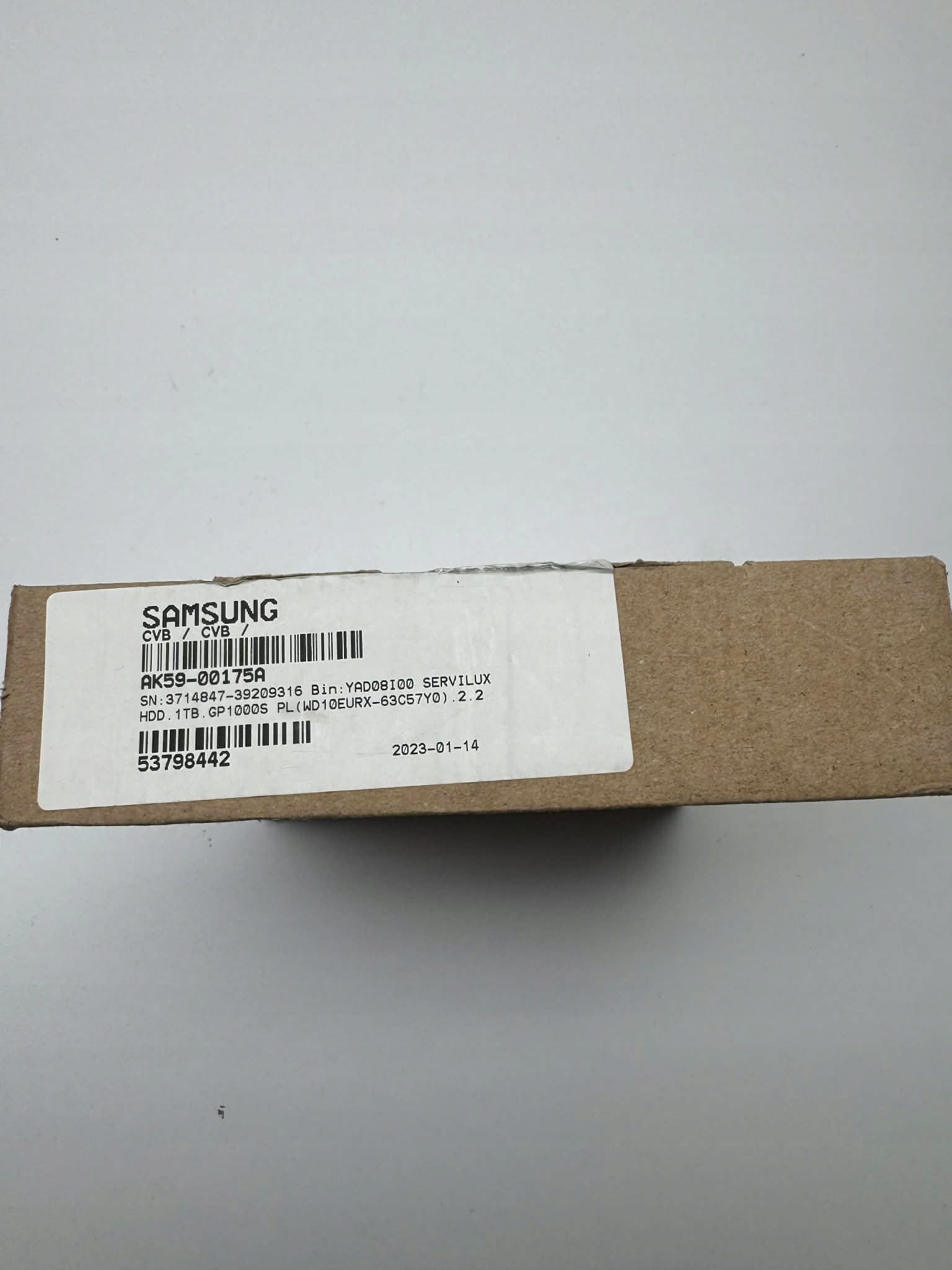 Samsung AK59-00175A hard disk drive (HDD) with 1TB capacity. Packaging status original