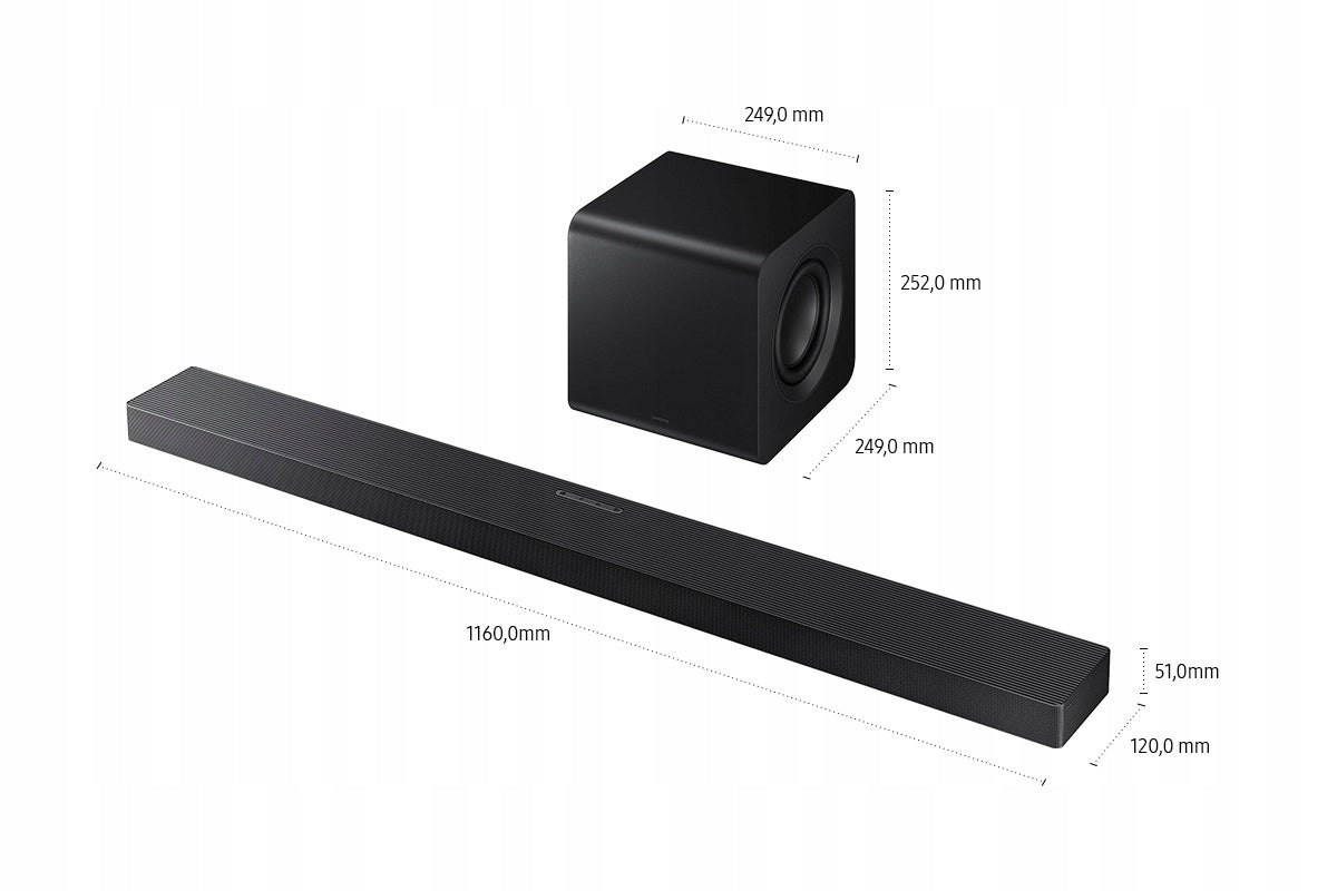 Samsung Q-series Soundbar HW-QS710GF 3.1.2-Kanal Subwoofer (2025) Manufacturer code HW-QS710GF