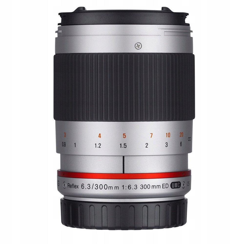 Samyang 300mm F6.3 Reflex Sony E lens silver