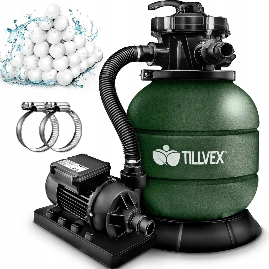 Sand Pump for Swimming Pool Filtering Filter Balls 7900L/h