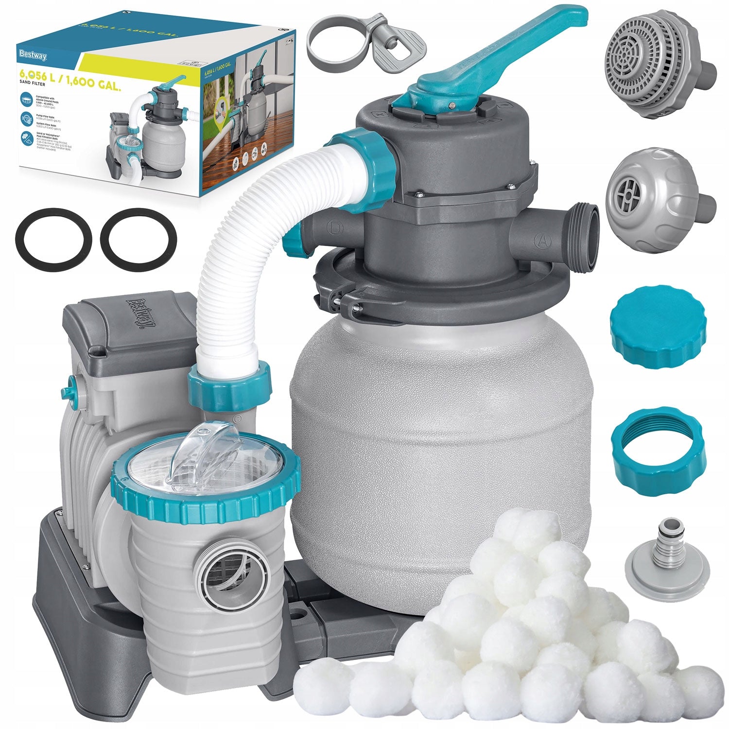 Sand pump for swimming pools 6056l/h SAND POOL FILTER Bestway 58497