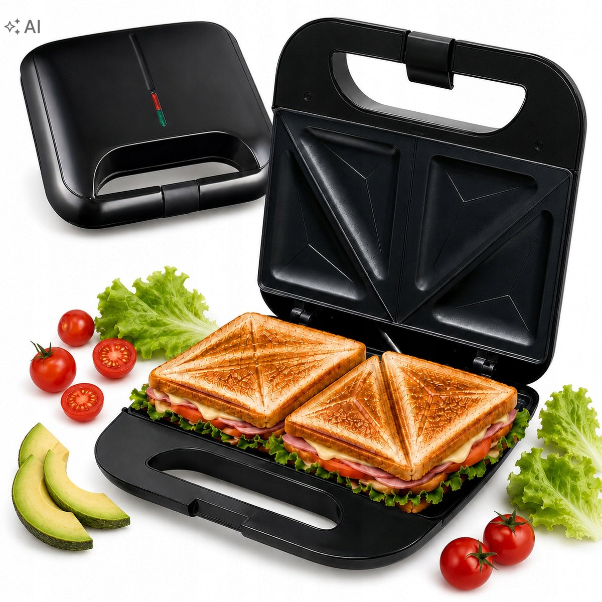 Sandwich Toaster Sandwich Electric Nonstick Coating