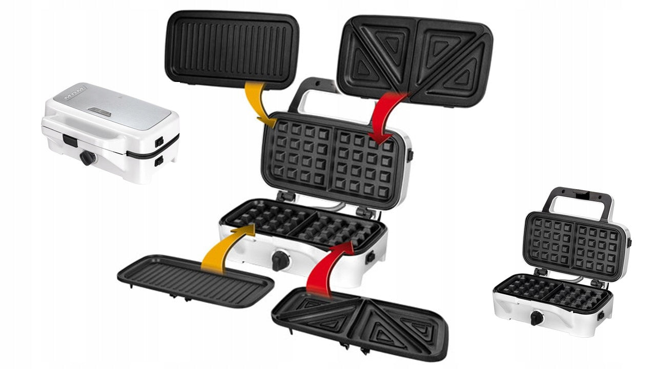 Sandwich maker panini grill MPM MOP-33M Non-stick coating Power rating 1200 W