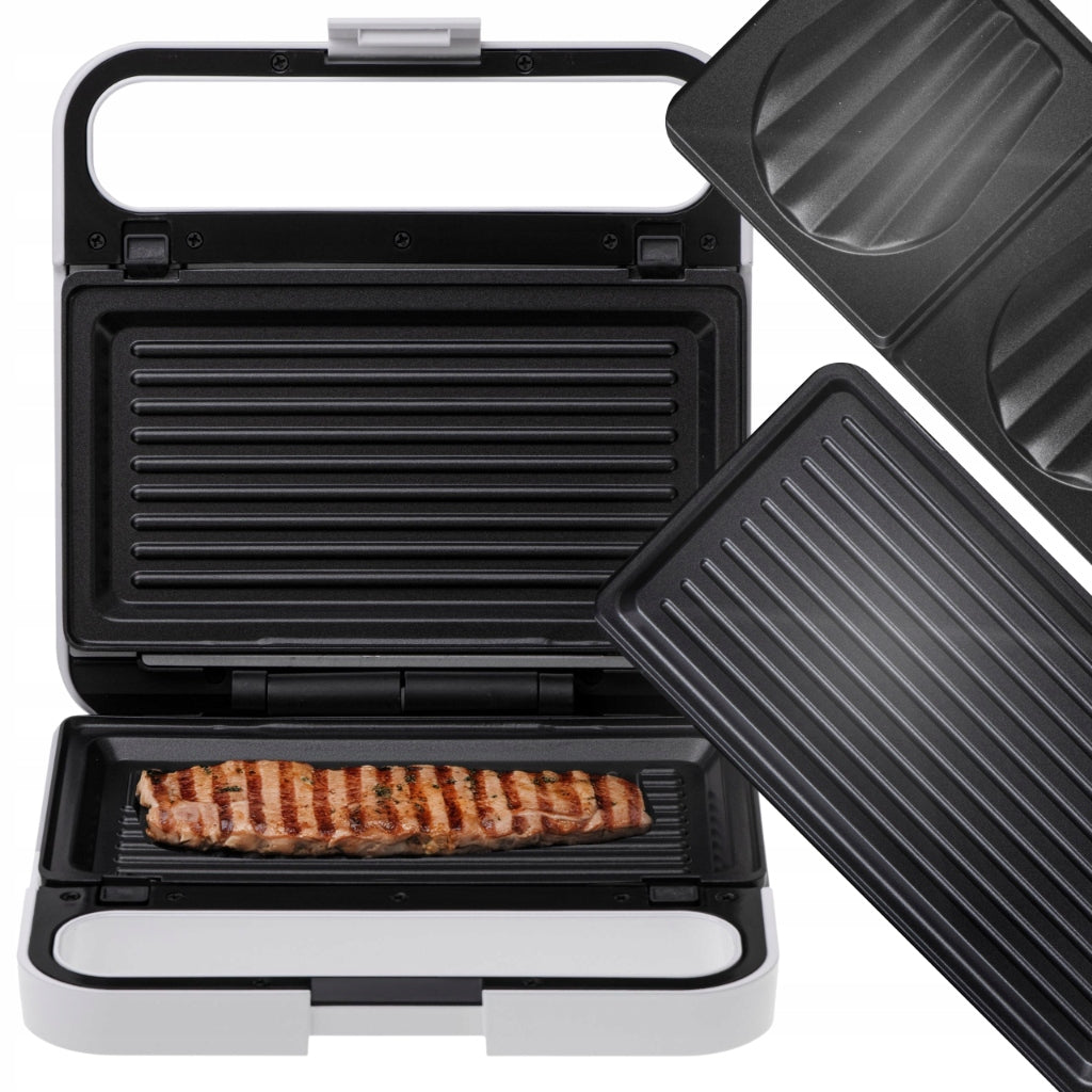 Sandwich toaster 2in1 Electric grill toast shells 1100W Adler AD3070