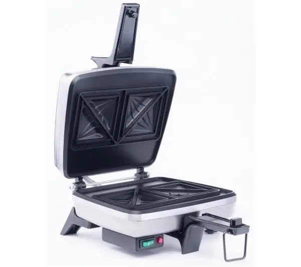 Sandwich toaster Dezal Mini Triangles 1300W Inox Silver Quick Heat Packaging status original