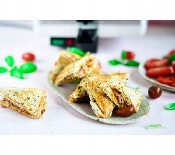 Sandwich toaster Dezal Mini Triangles 1300W Pink Quick Heat Brand Dezal