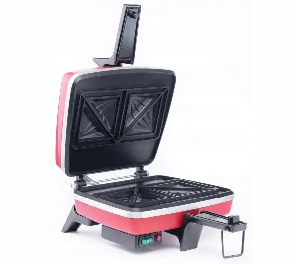 Sandwich toaster Dezal Mini Triangles 1300W Red Packaging status original