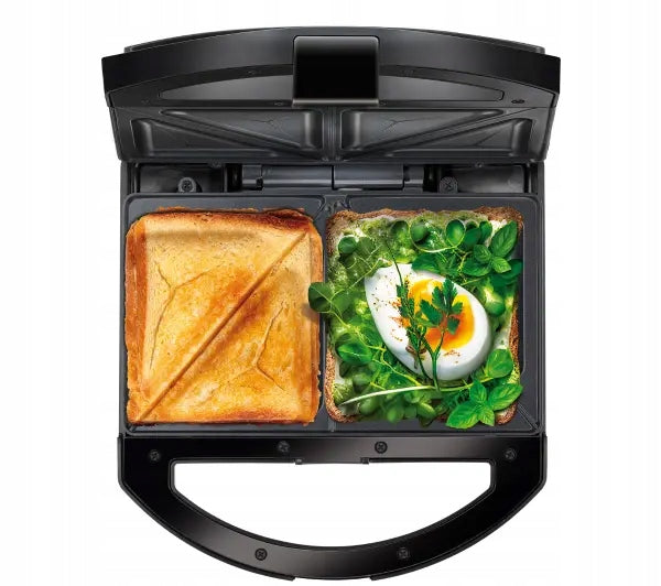 Sandwich toaster MPM MOP-50M 4 Triangles 750W Non-stick coating Packaging status original