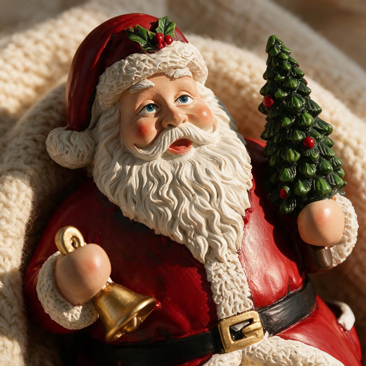 Santa Claus figurine with moving train LED lights music Manufacturer code 12083403-1