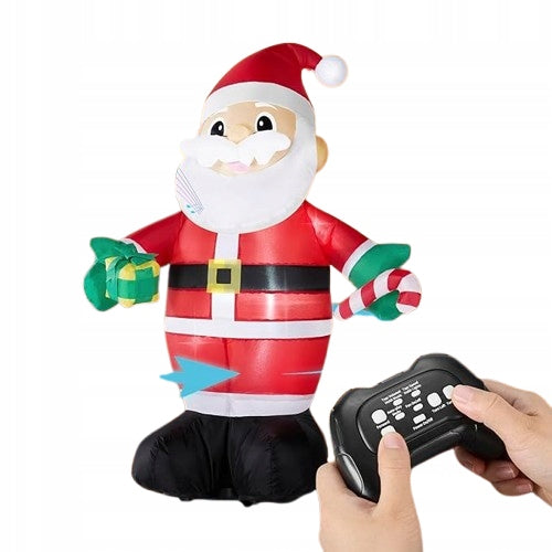 Santa Inflatable Remote Controlled Walking Glowing LED with 93cm Speaker