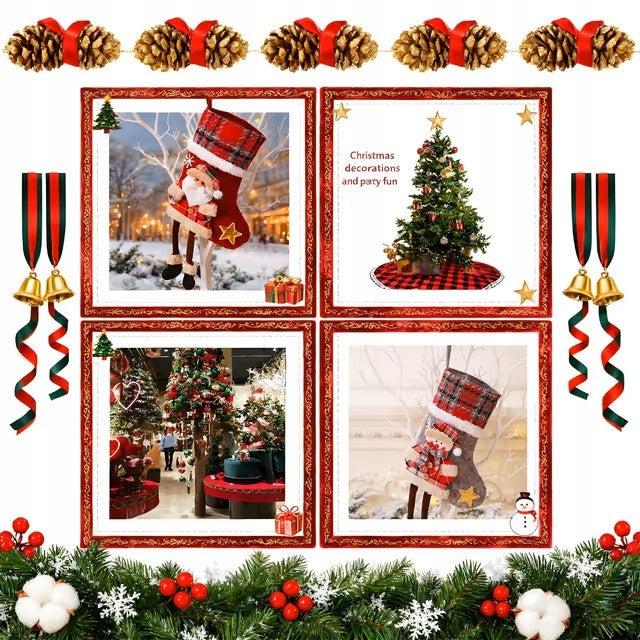 Santa shoes 3 pieces socks Santa Claus Christmas T1 Manufacturer code dsaghj
