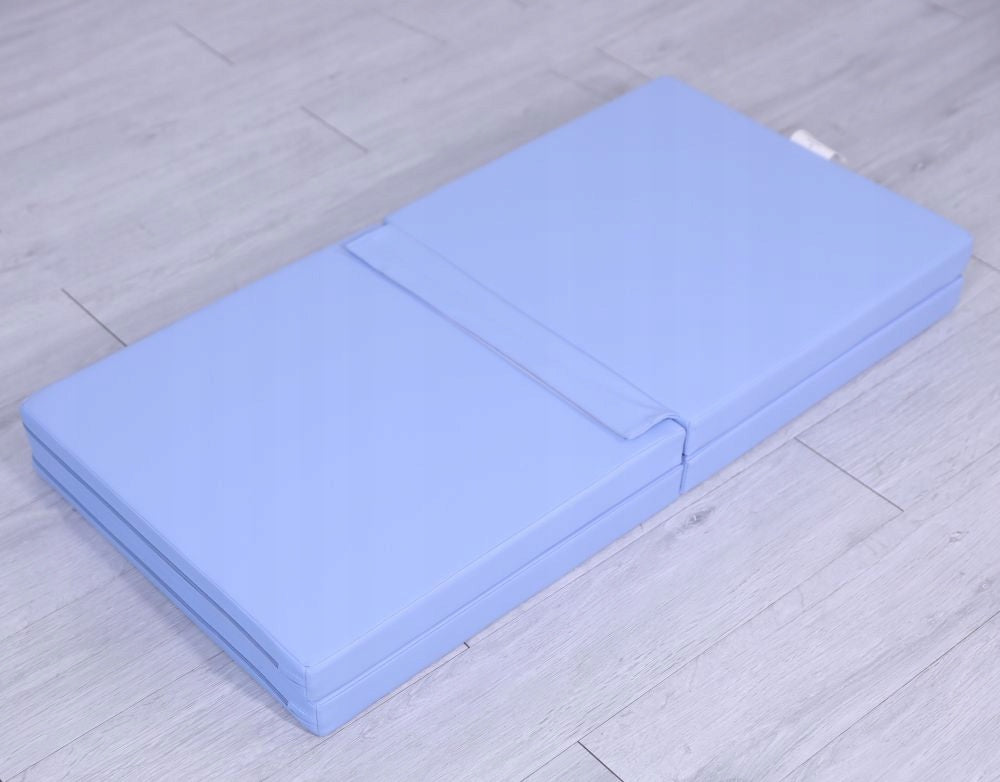 Satellite gymnastic mattress 100x100x5 cm four-piece - blue Brand Małpiszon