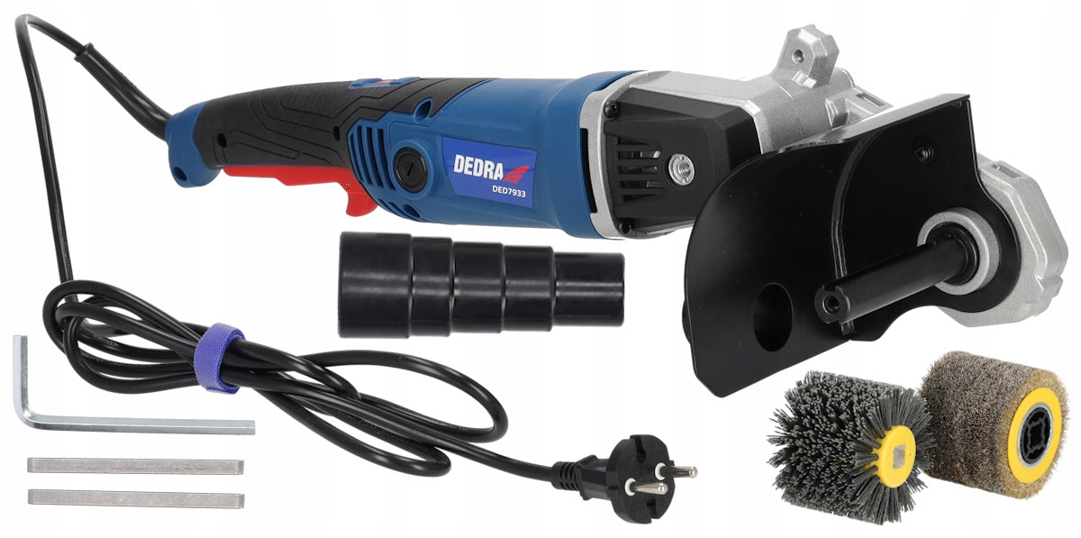Satin Grinding Machine for Wood Steel DEDRA 1300W 2x Brushes+Masks Power supply type mains