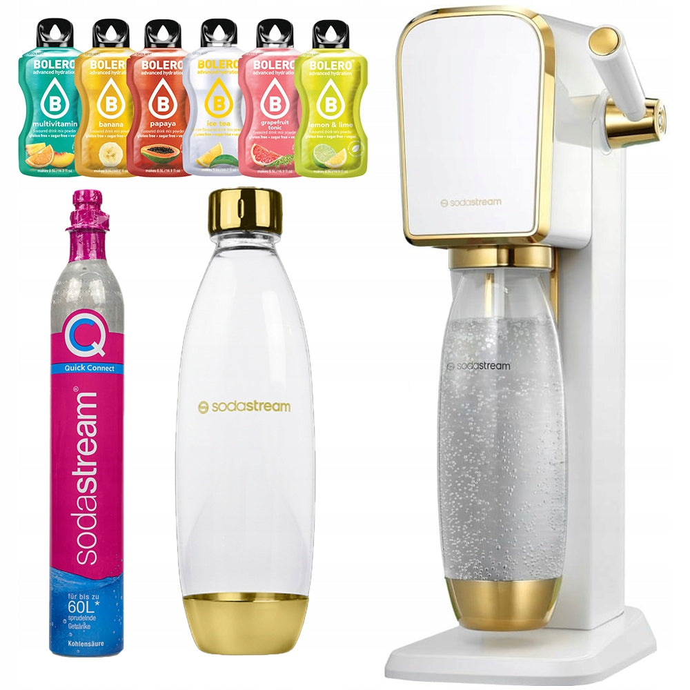 Saturator For Carbonated Water Sodastream Art Special Edition With Bottle White