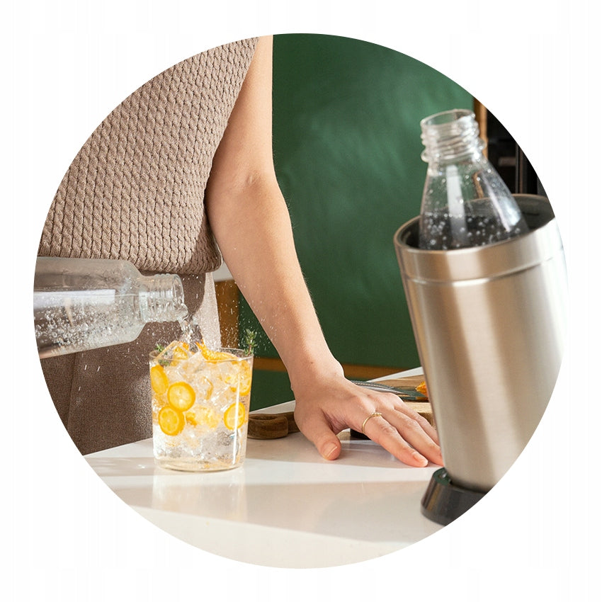 Saturator SodaStream DUO Titanium 2 bottles (glass + PET) + CO2 60L Certificates of conformity CE
