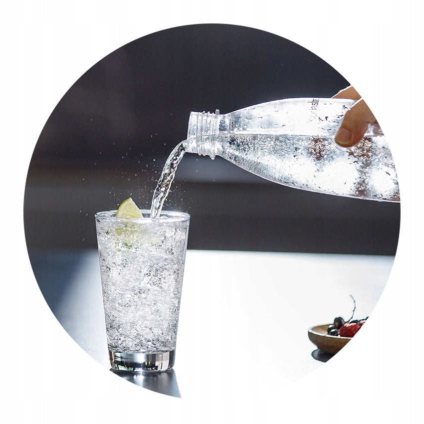 Saturator SodaStream DUO Titanium 2 bottles (glass + PET) + CO2 60L Product weight with unit packaging 5 kg