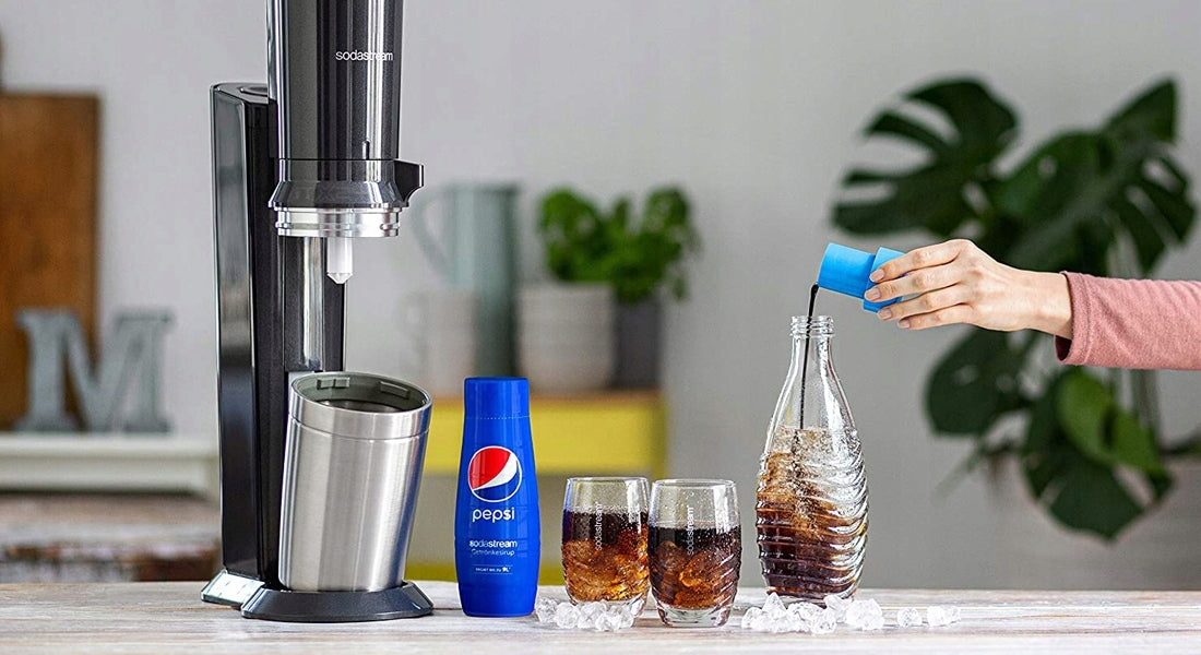 Saturator SodaStream Terra black + 2 bottles Fuse 1l + gas Certificates of conformity CE