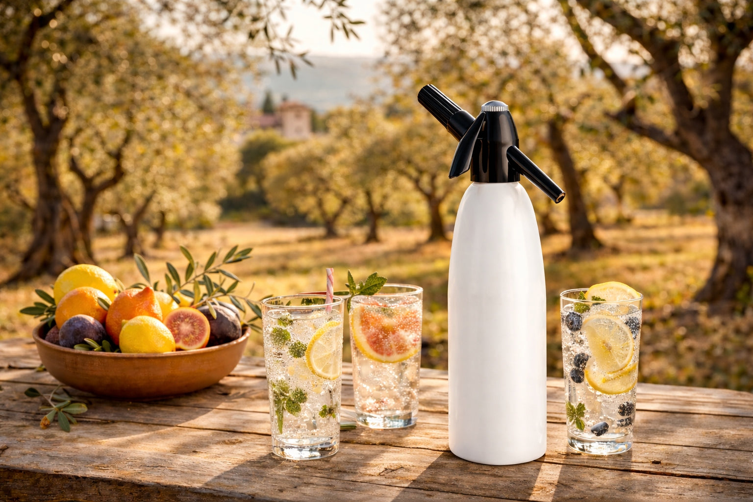 Saturator for sparkling water 1L QUICK SODA ART SA-01B Home Siphon White Volume 1000 ml
