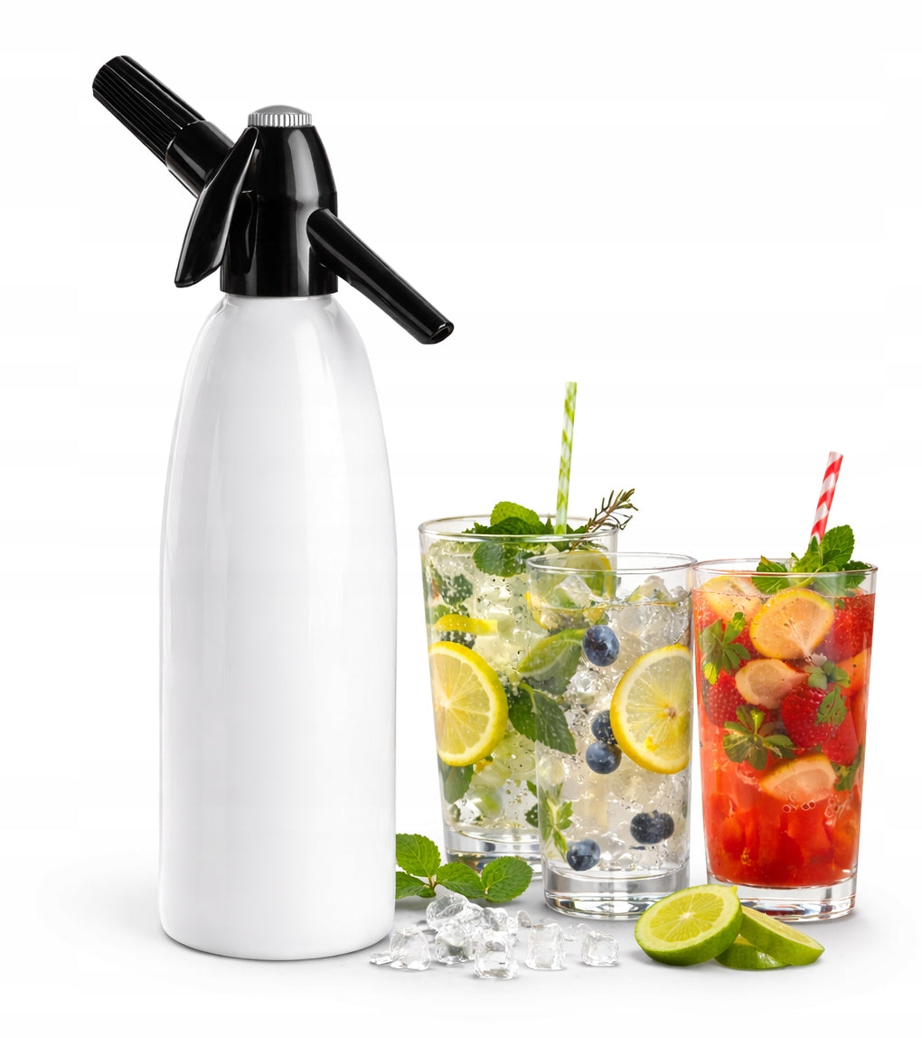 Saturator for sparkling water 1L QUICK SODA ART SA-01B Home Siphon White