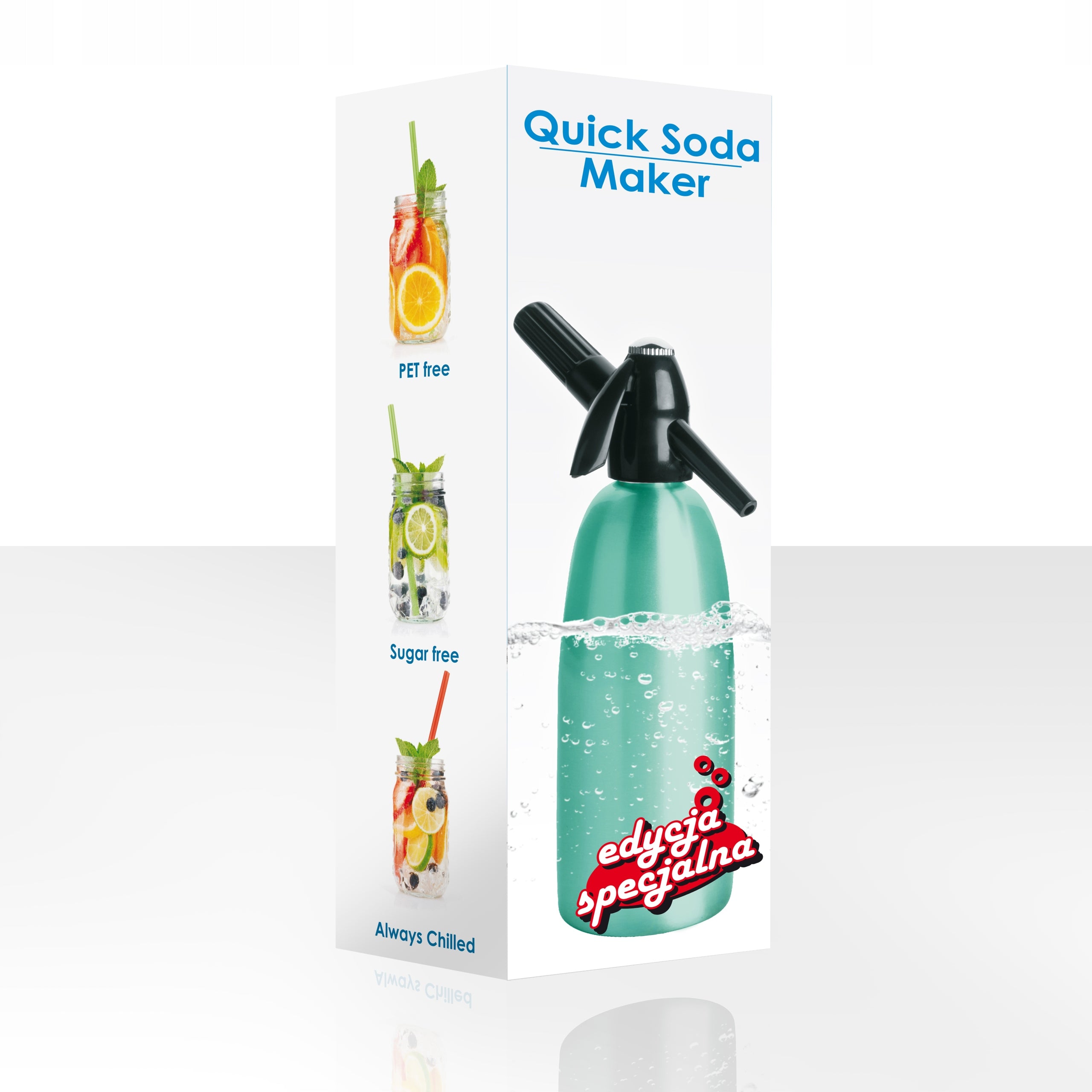 Saturator for sparkling water 1L QUICK SODA SA-01E ART Home Portable Siphon Brand Art