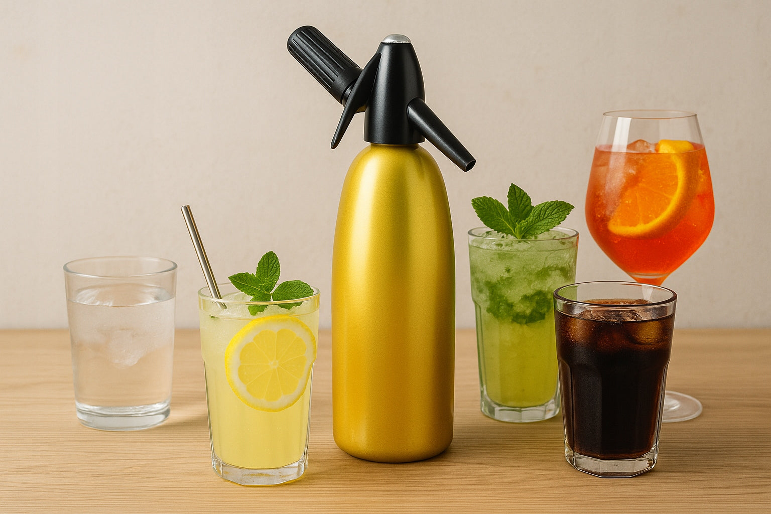 Saturator for sparkling water 1L QUICK SODA SA-01L ART home portable siphon Brand Art