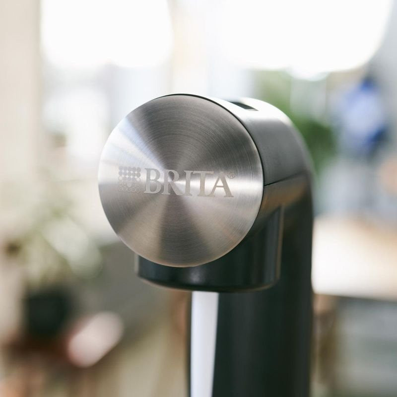 Saturator for sparkling water BRITA sodaONE black with CO2 cylinder and bottle Certificates of conformity CE WEEE