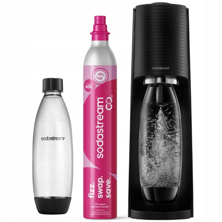 Saturator for sparkling water SodaStream Terra black + bottle Fuse Pineapple Packaging status original
