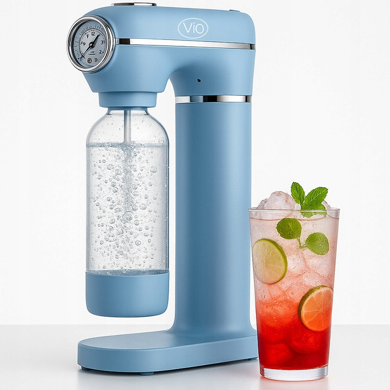 Saturator for sparkling water ViO SodaBoom SD-7006 blumarine with pressure gauge
