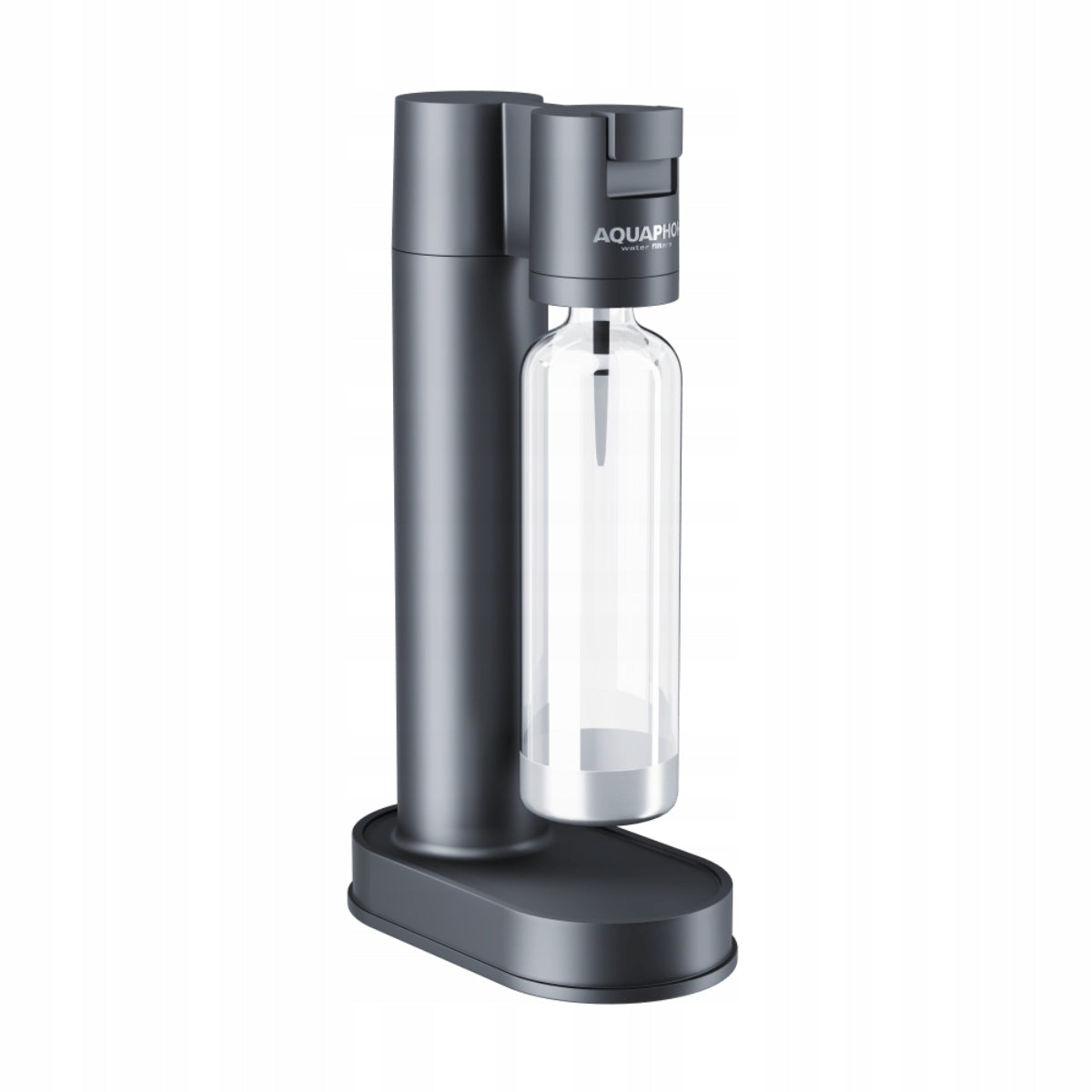 Saturator for water AQUAPHOR PEARL black with 1L bottle + 4 syrups FREEBIE Dominant color black