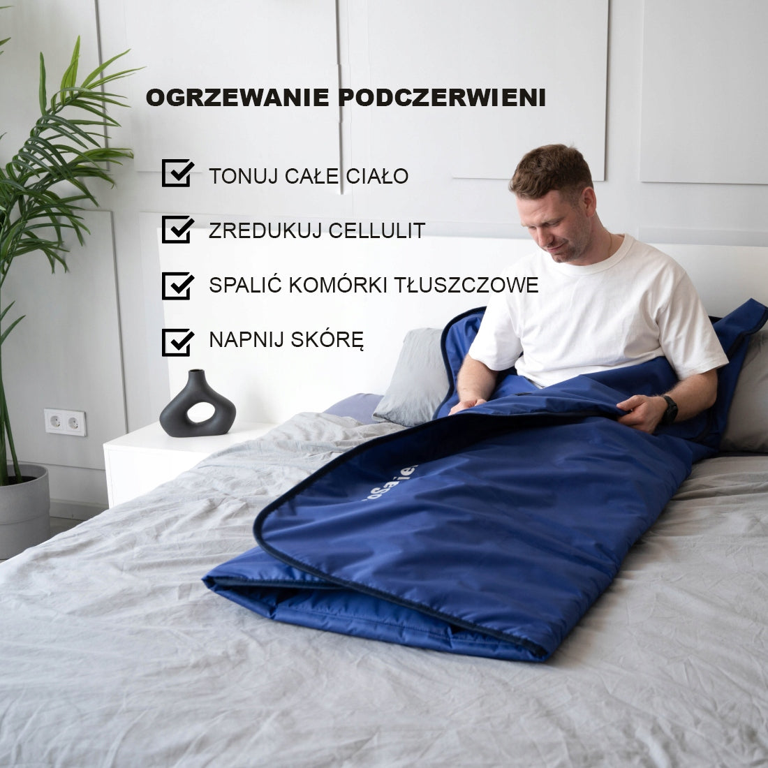 Sauna Blanket, Infrared Heating, 220 x 180 cm, Rapid Weight Loss Medical device no