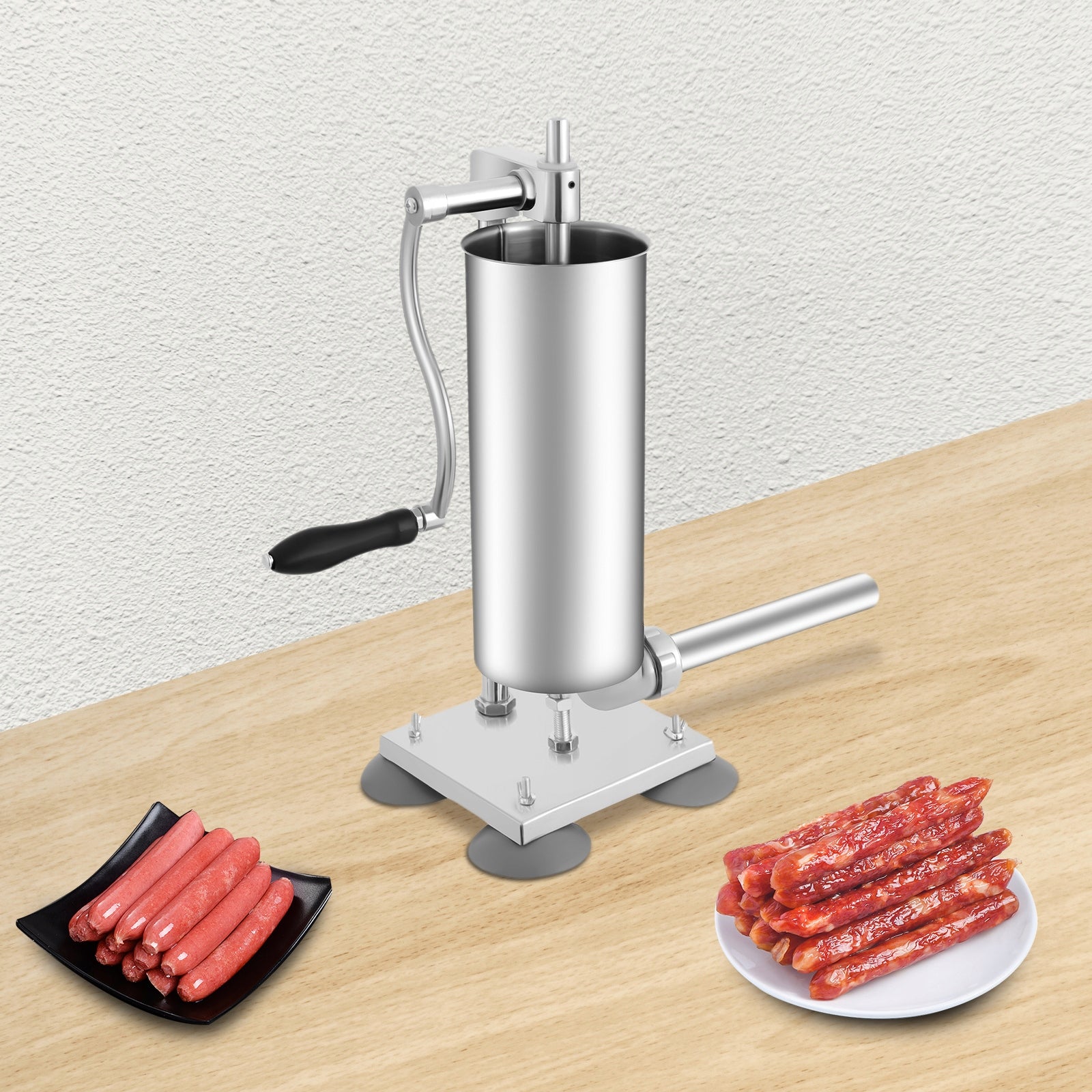 Sausage Maker 3l Vertical Manual Sausage Stuffer Machine + 4-Stuffing Tube Manufacturer code 132456498258
