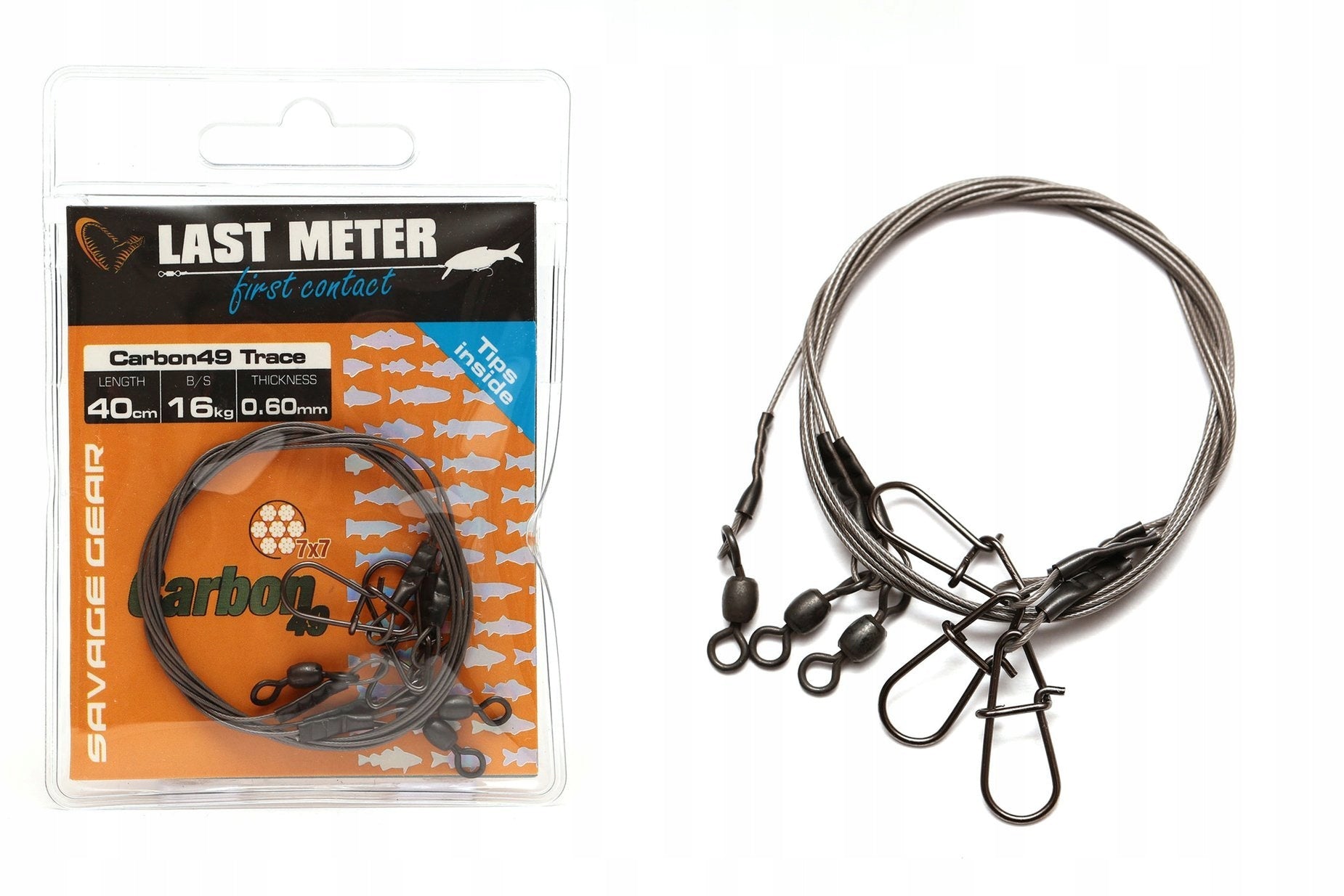 Savage Gear Leaders Carbon49 30cm/11kg (3 pcs) Brand Savage Gear