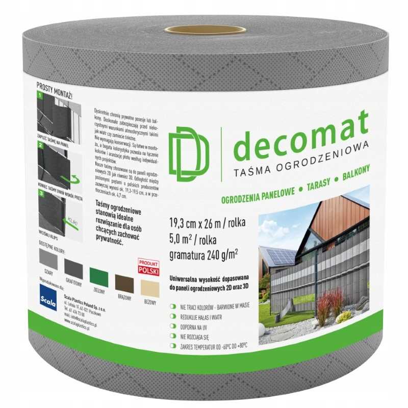 Scala Decomat Fence Tape 19,3cm x 2600cm GREY
