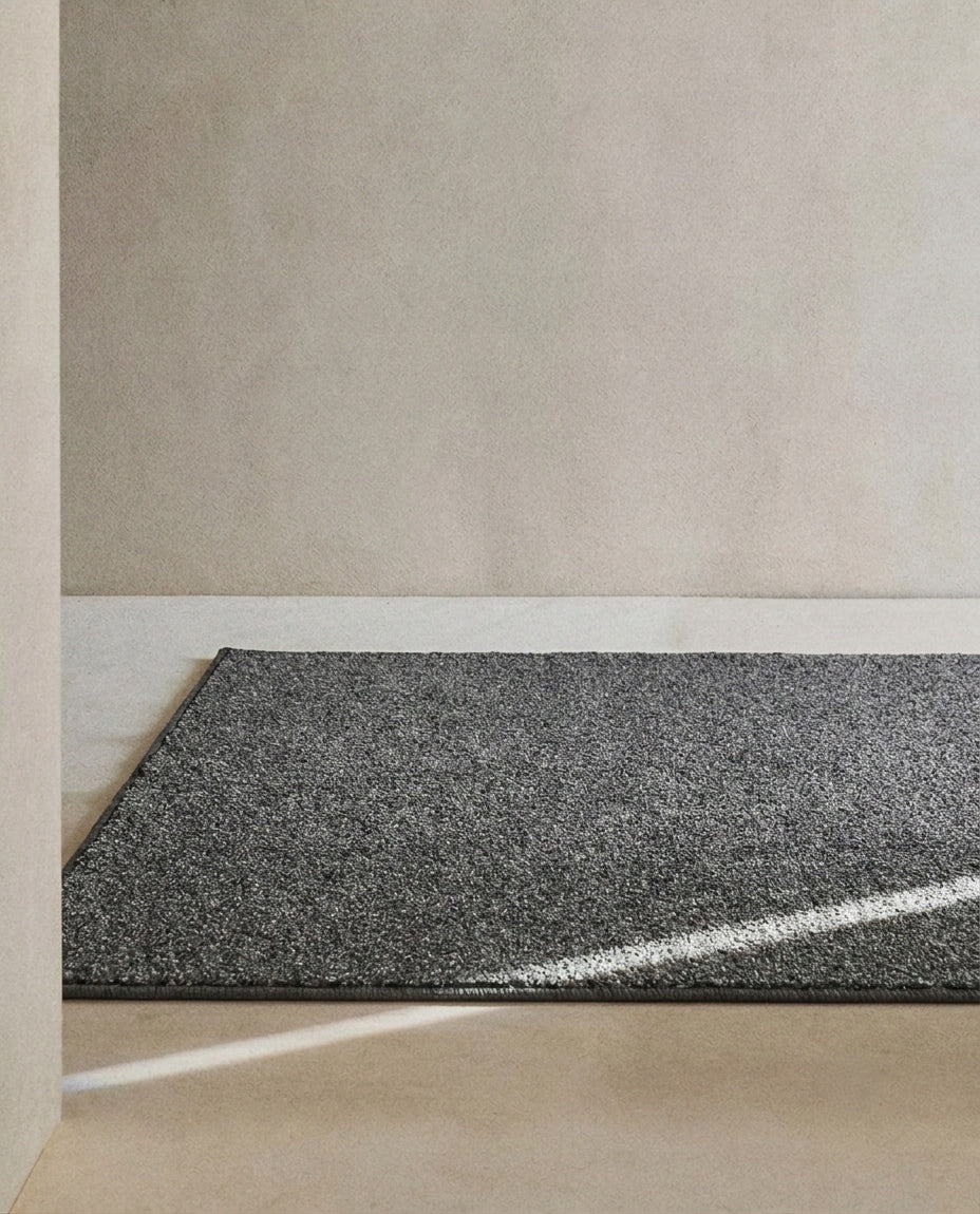 Scandinavian Carpet Grey Soft 160x230 VELVET Living Room Stain Resistant Manufacturer code WYKŁADZINA DYWANOWA SHAGGY SUPER MIĘKKA