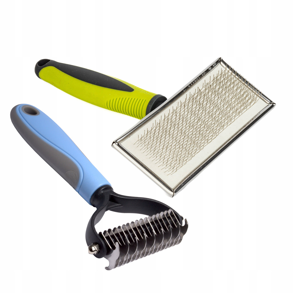 Scraper + Brush Set for Long-Haired Dog