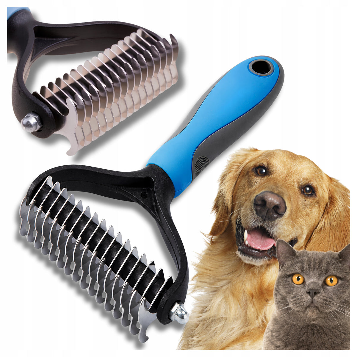 Scraper Cat Dog Hook Trimmer Hair Brush Undercoat