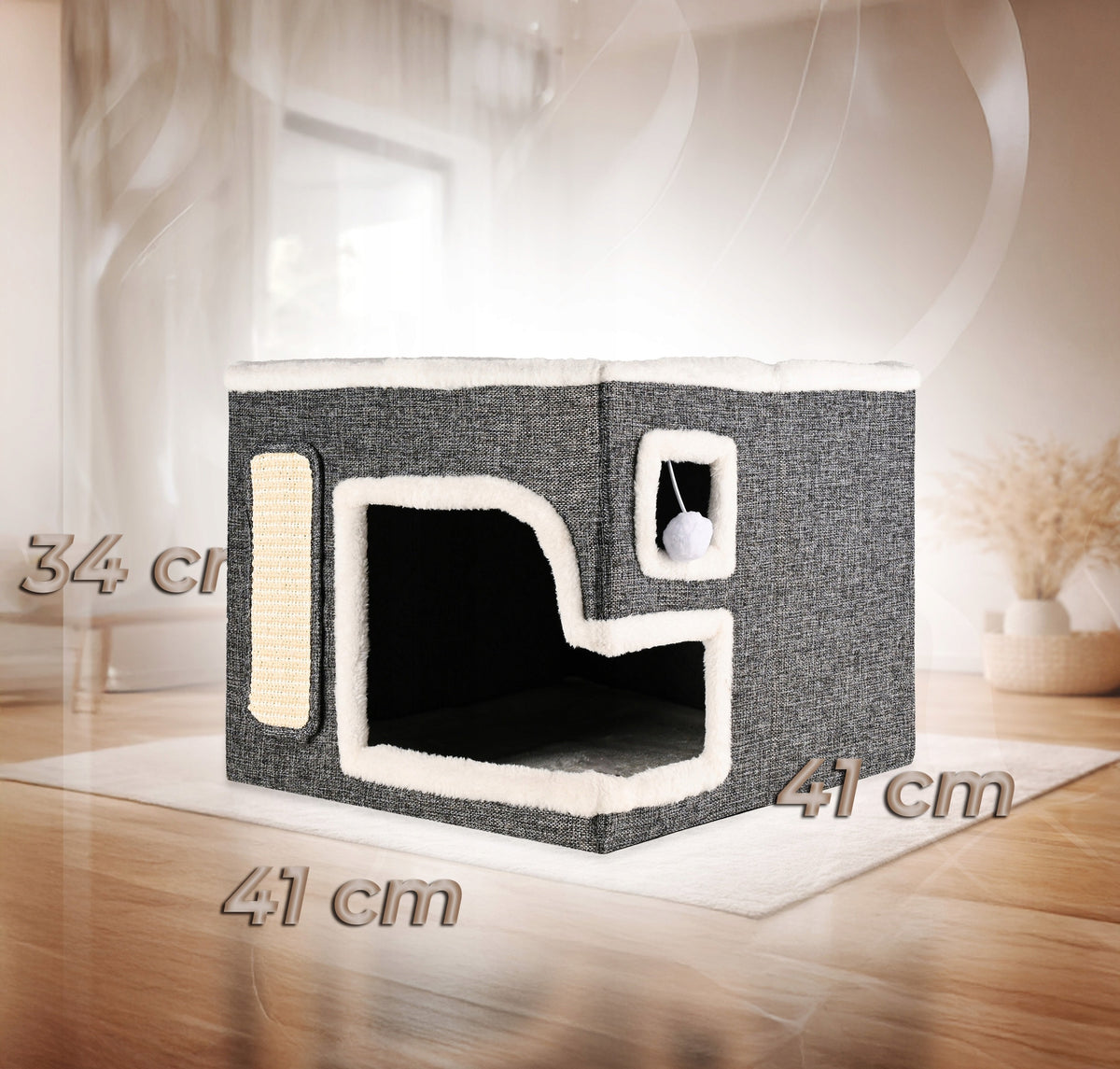Scratcher Cottage Cat Bed Scratching Lying for Cats Packaging status original