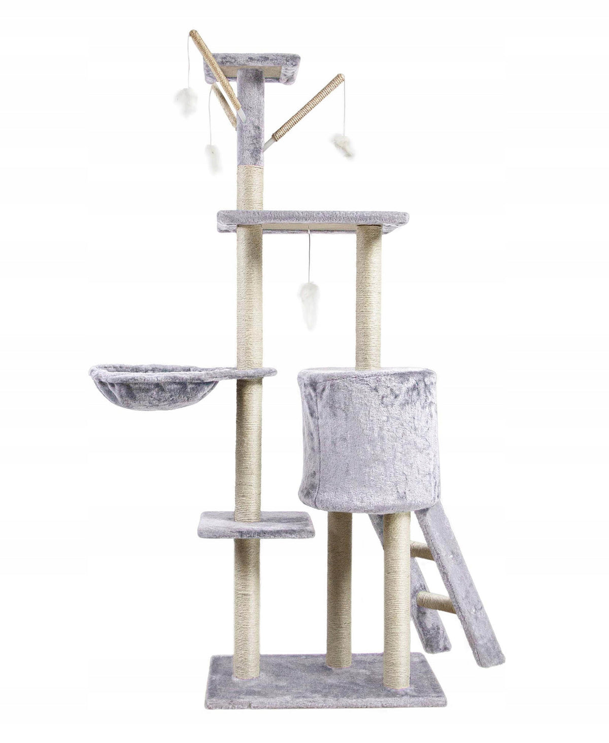 Scratcher cat booth tree bed Cottage posts 138cm 6 levels (F014) Manufacturer code PH8054-LGR