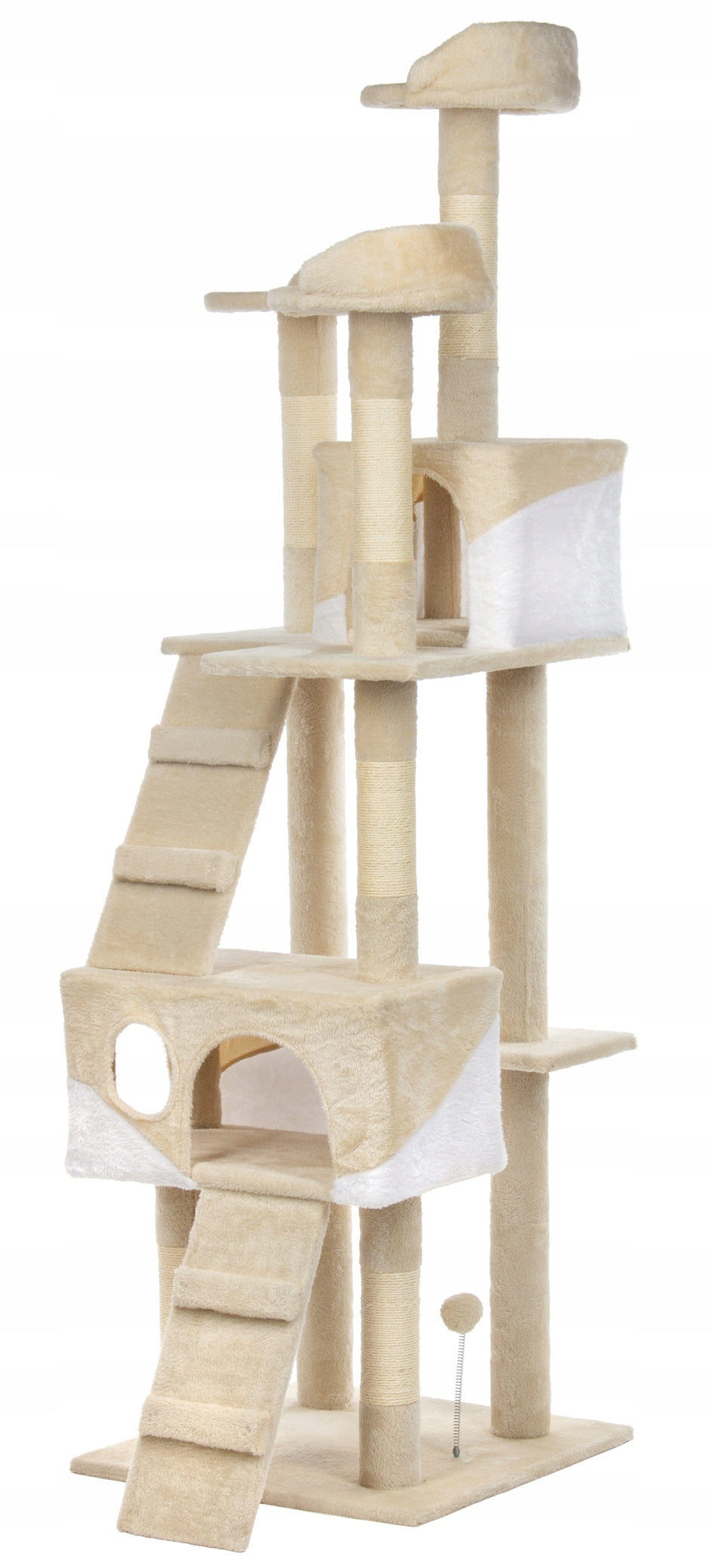 Scratcher high Funfit Home&Office beige sisal 170 cm 5 levels Trade name DRAPAK FUNFIT XXL
