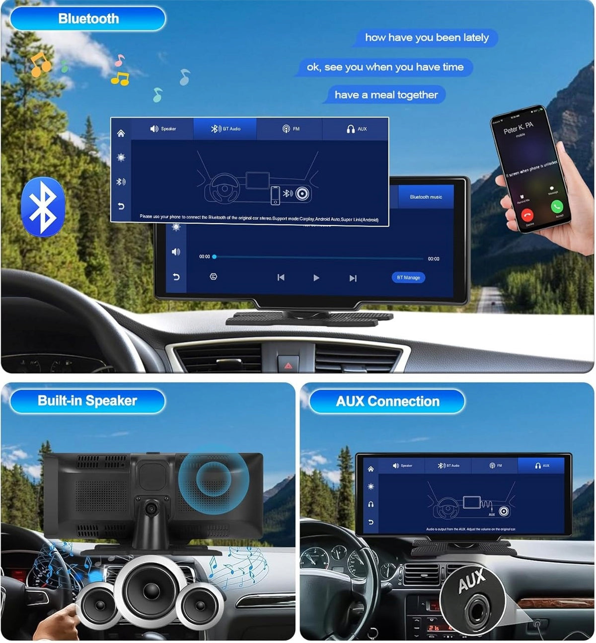 Screen Android 10,26" CarPlay Android Auto AUX AV-IN TF Brand no brand