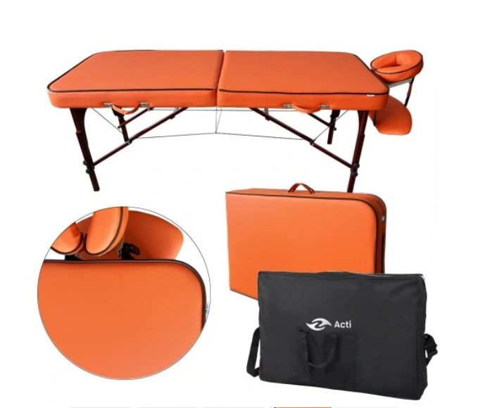 Masažinis stalas Fluxar MS-017, oranžinis, 2 segmentų