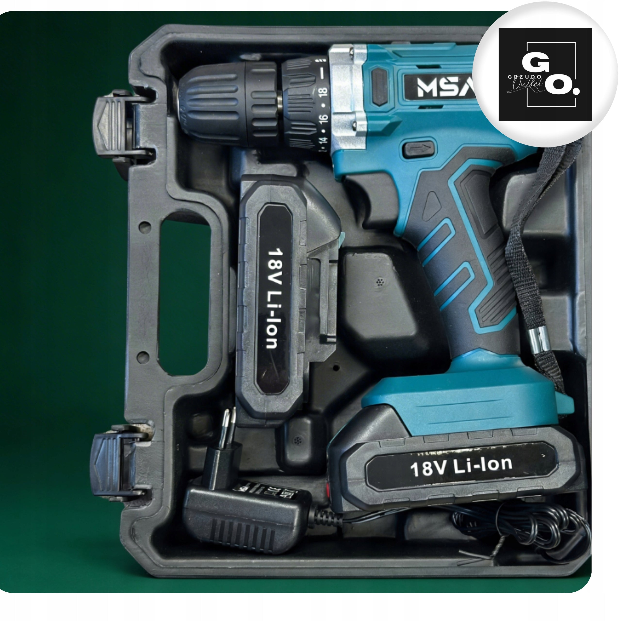 Screwdriver MSA Cordless Power Supply 18 V msa-cd18v Double Power Solid Manufacturer code msa-cd18v