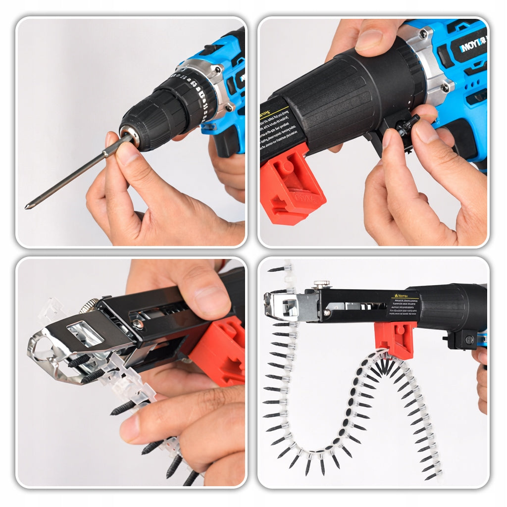 Screwdriver attachment screw feeder automatic tape bit Packaging status original