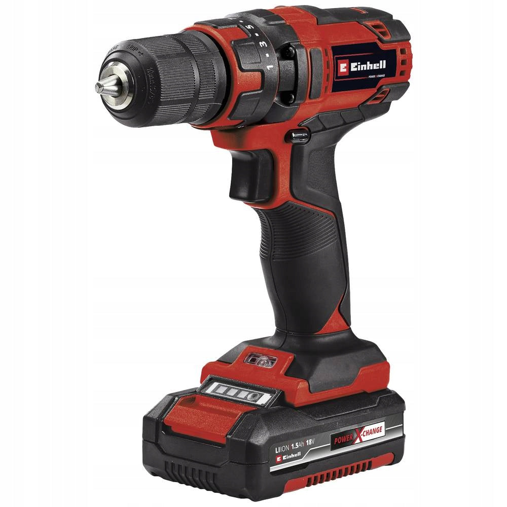Screwdriver-drill set + grinder Einhell TC-TK 18 Li Kit Set contents rechargeable battery charger angle grinder screw gun
