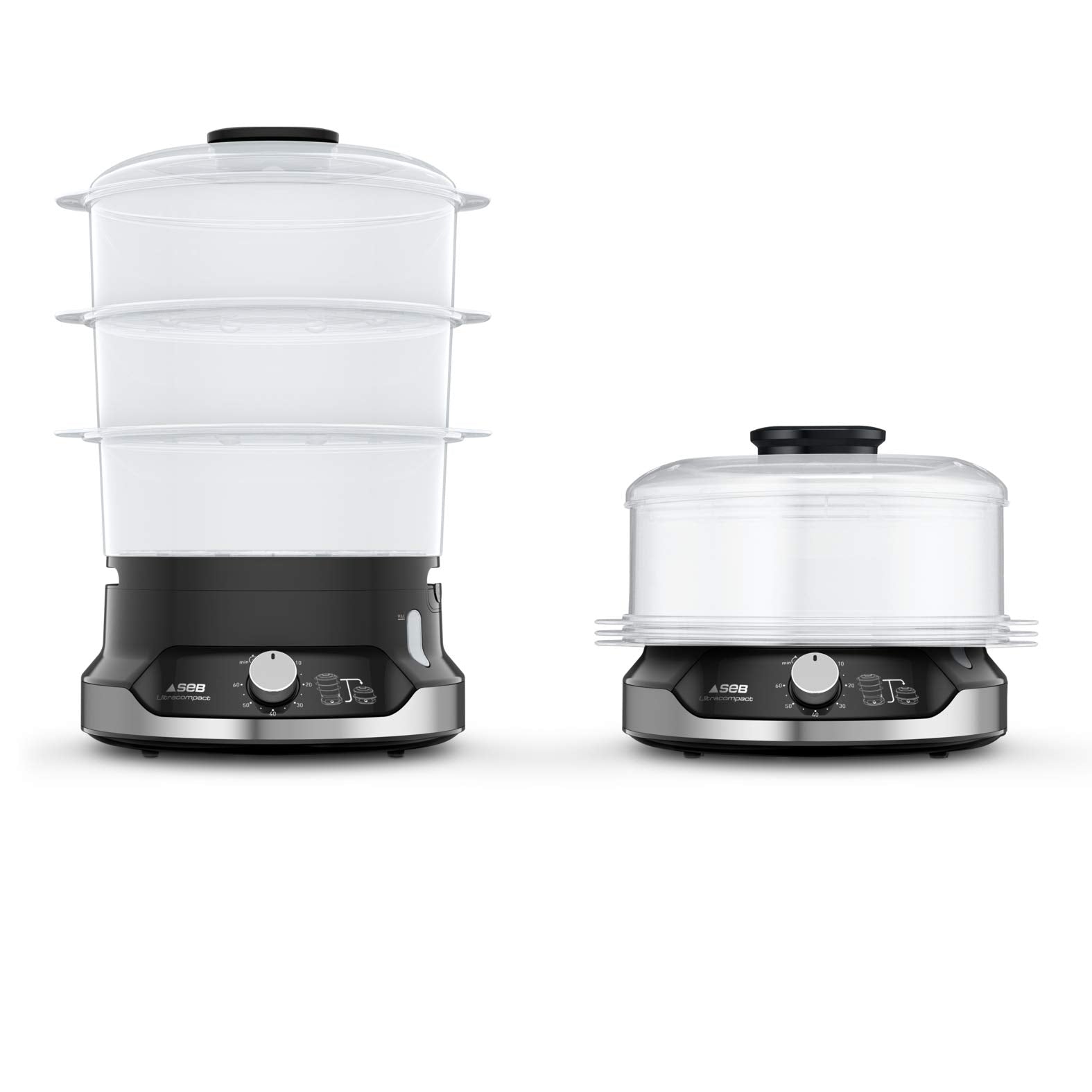 Seb VC204800 Steamer Ultracomimpact 9l 800W 3 bowls black Brand SEB