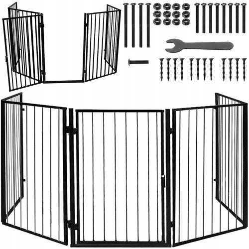 Security Gate Barrier for Fireplace Furnace Protective Fireplace Cover