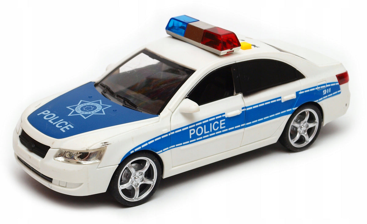 Sedan police car open door signals