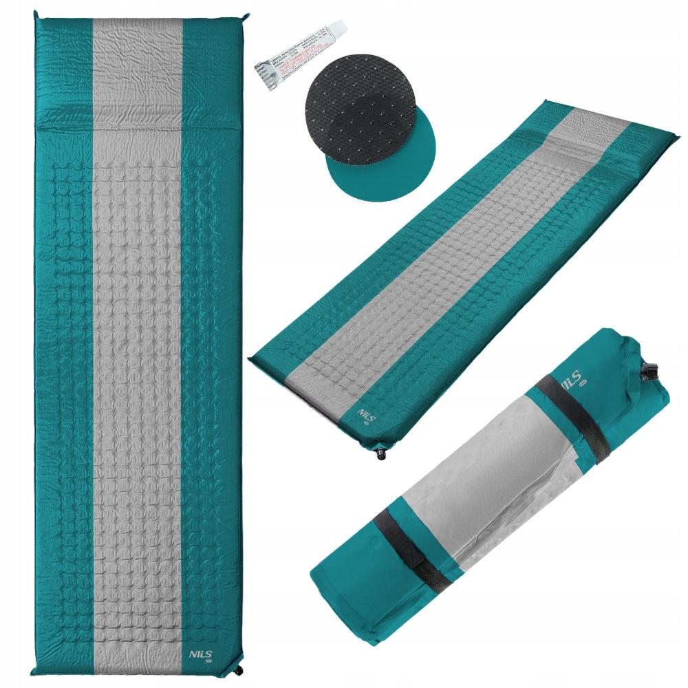 Self-inflating mat Tourist Mattress For Camping Tour NILS 195x60 cm